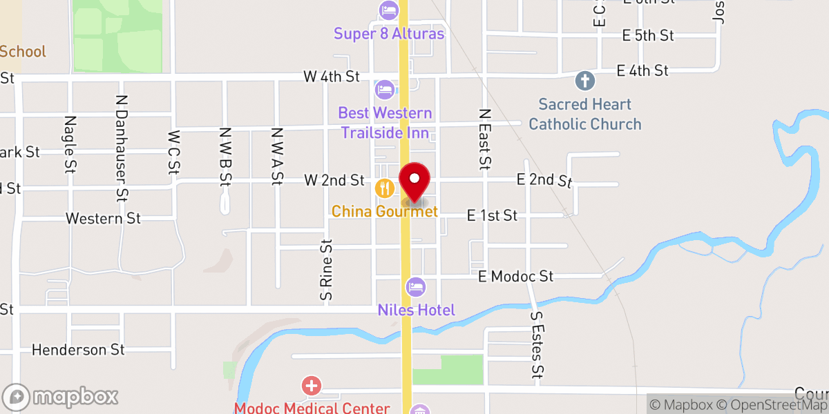 Map showing location of Berean Calvary Church
