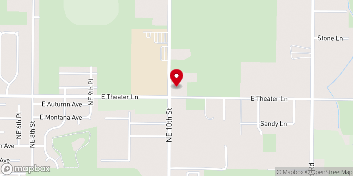 Map showing location of Victory Lighthouse Church