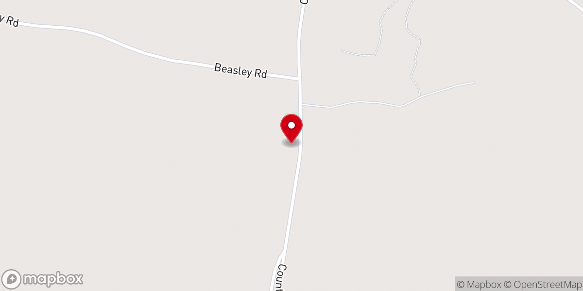 Map showing location of Sand Ridge Church of God