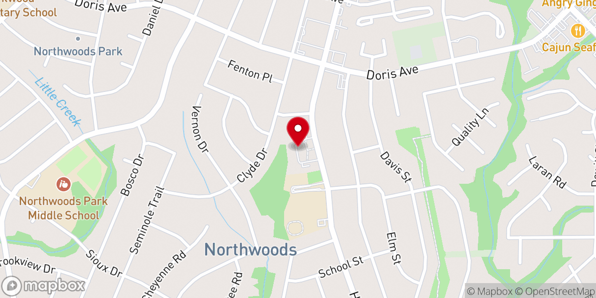 Map showing location of St Anne's Episcopal Church