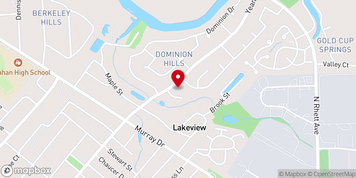 Map showing location of Charleston First Church of The Nazarene