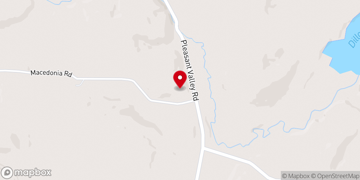 Map showing location of Macedonia United Brethren Church