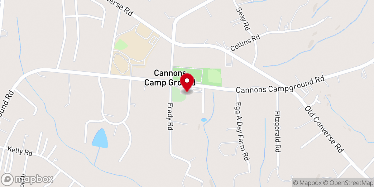 Map showing location of Cannons Campground United Methodist Church
