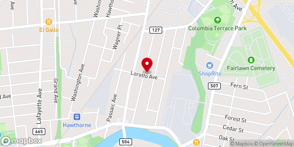 Map showing location of Bethel Evangelical Free Church