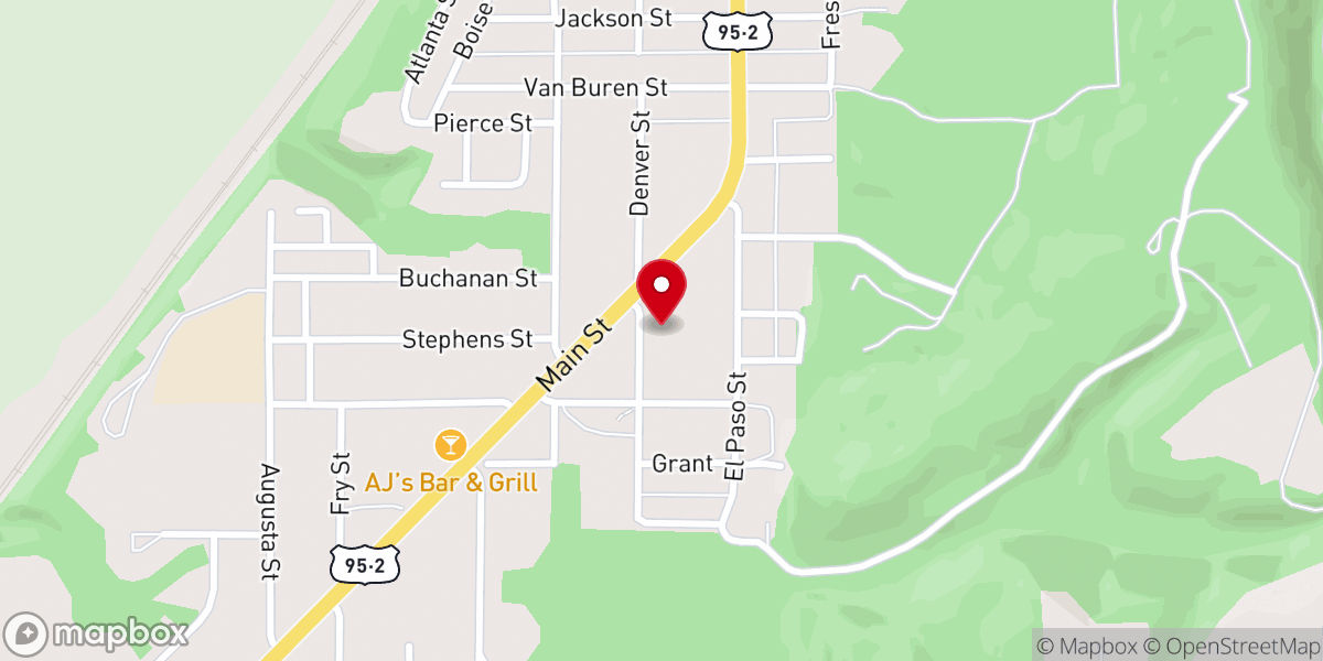 Map showing location of Mountain Springs Church