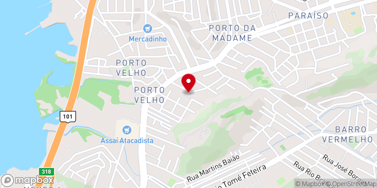 Map showing location of Paróquia Nossa Senhora das Graças