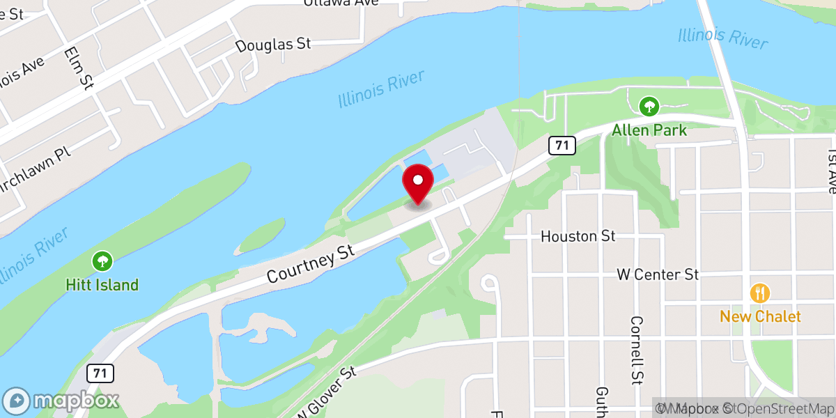 Map showing location of Heritage Christian Center