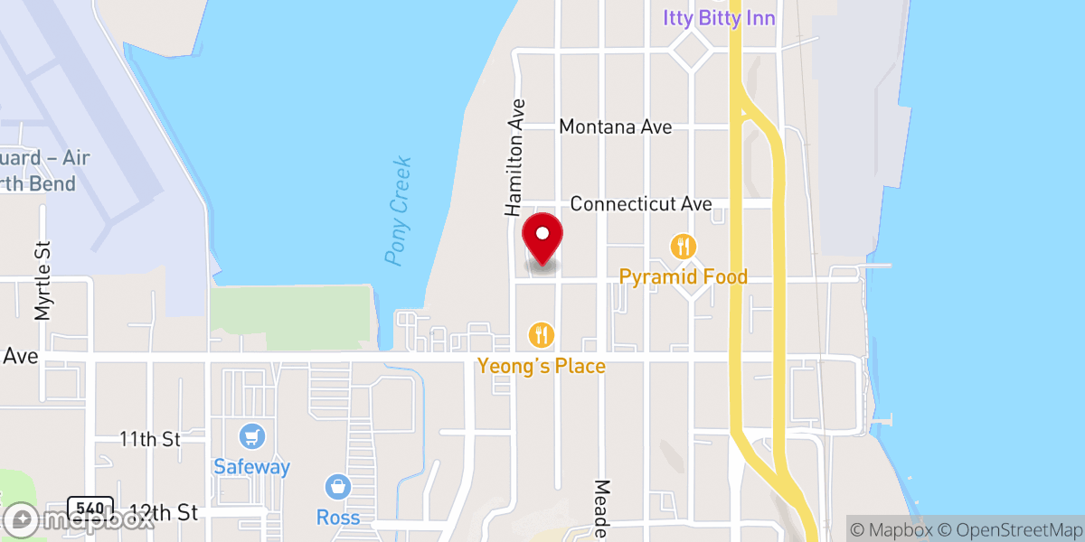 Map showing location of Resurrection Lutheran Church (ELS)