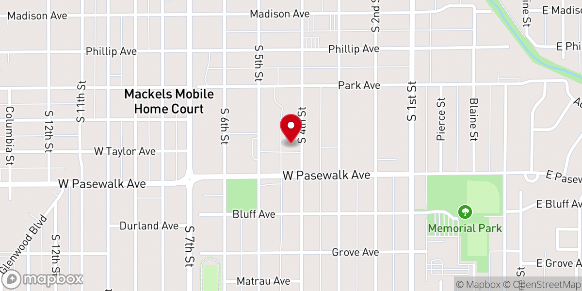 Map showing location of Christ Lutheran Childcare (formerly Helping Hands)
