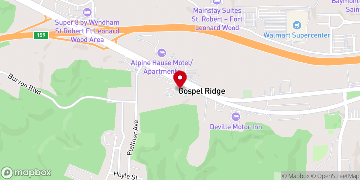 Map showing location of Assembly of God Korean Full