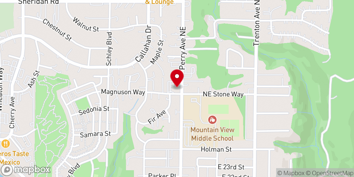 Map showing location of Emmanuel Lutheran Church