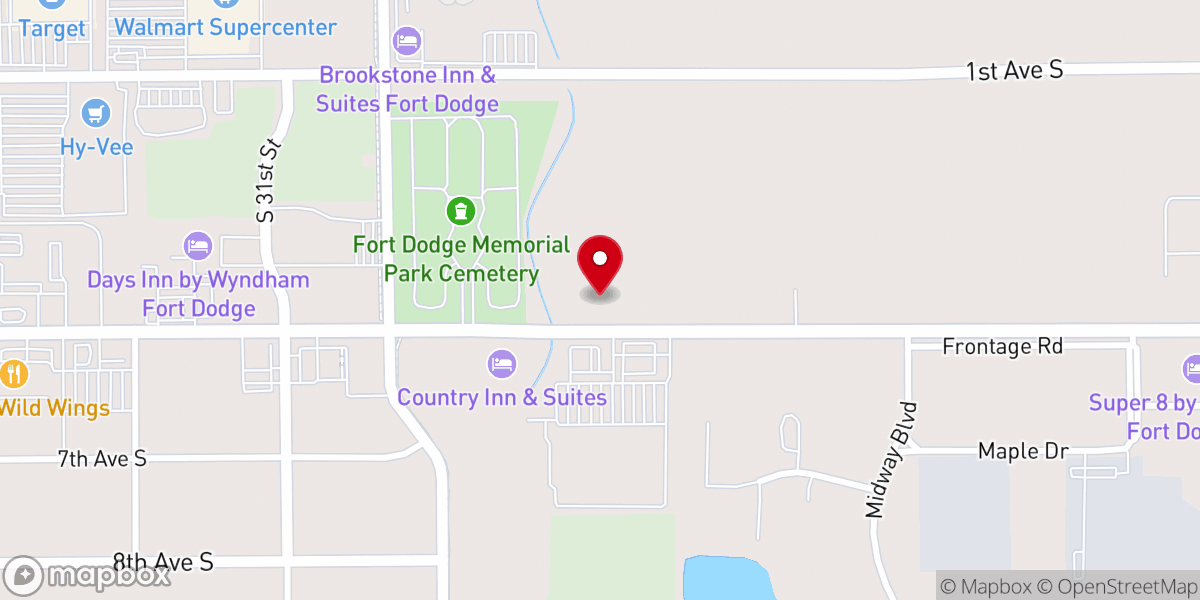 Map showing location of New Covenant Christian Church