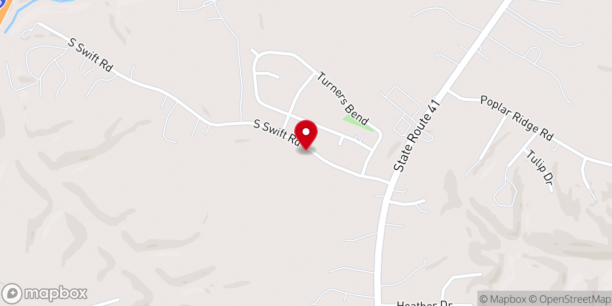 Map showing location of Howard Chapel Missionary Baptist