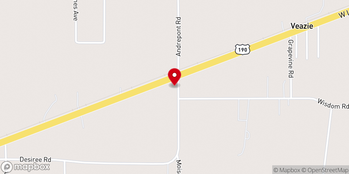 Map showing location of Mount Hope Church