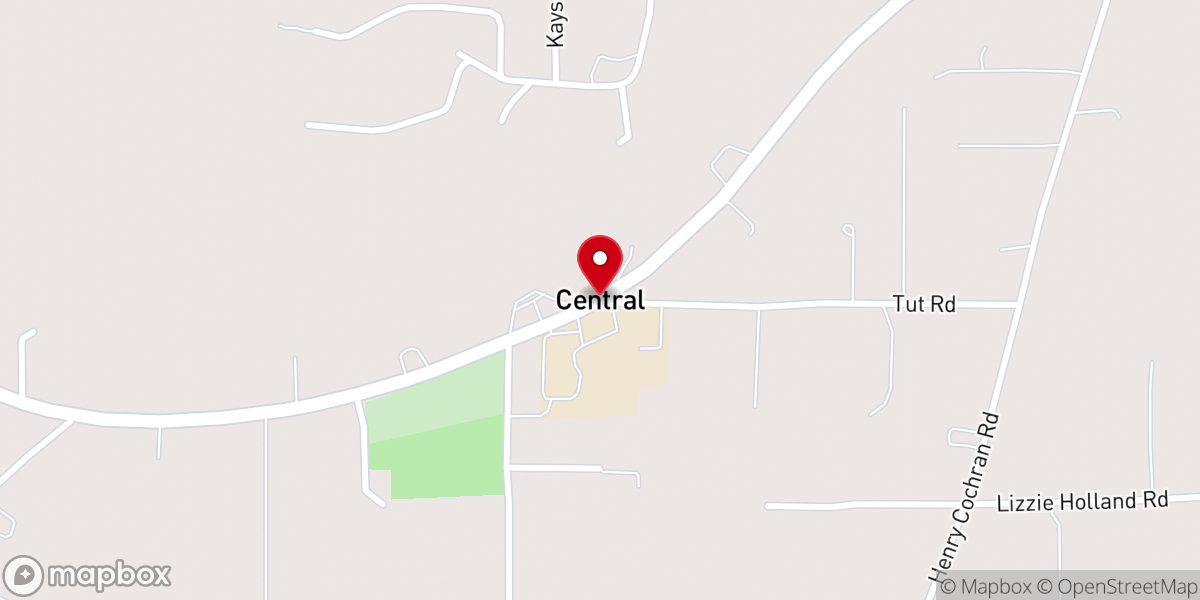 Map showing location of Central Mississippi Emmaus Community