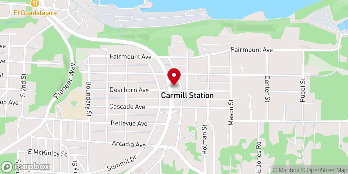 Map showing location of Shelton Cannabis Company