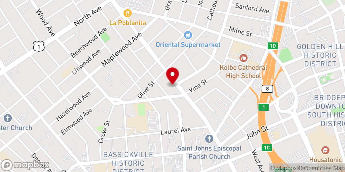 Map showing location of Assembly of God Church New Jerusalem Inc