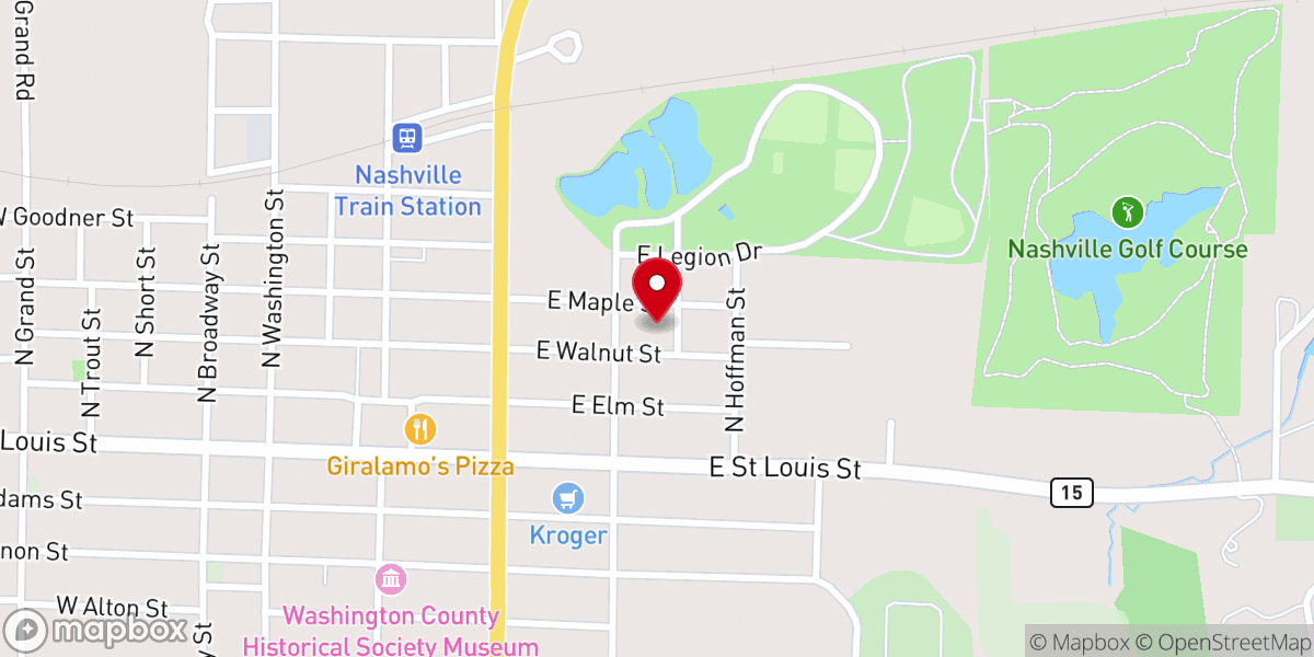 Map showing location of St Paul United Church of Christ