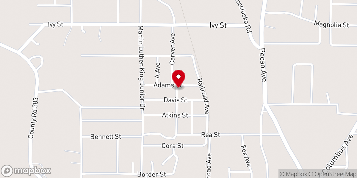 Map showing location of Mount Nelson Church