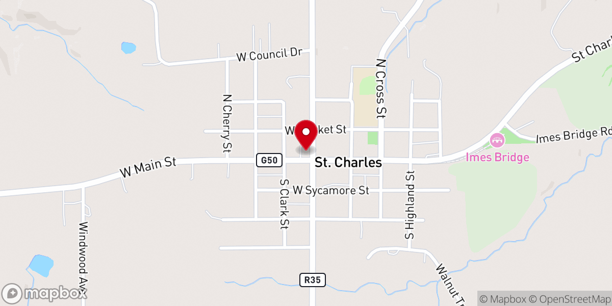 Map showing location of Saint Charles Parish