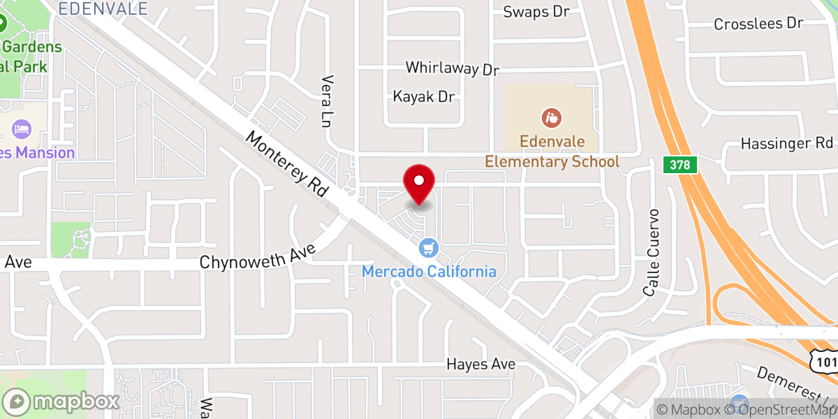 Map showing location of Christ Our King Lutheran Church