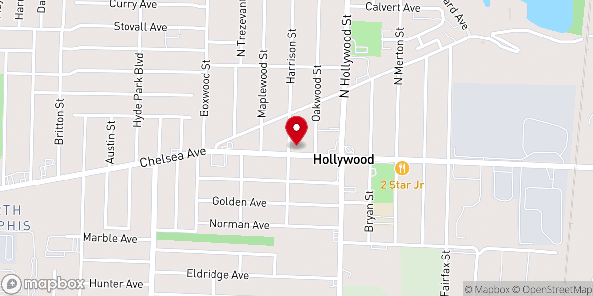 Map showing location of Messiah Baptist Church