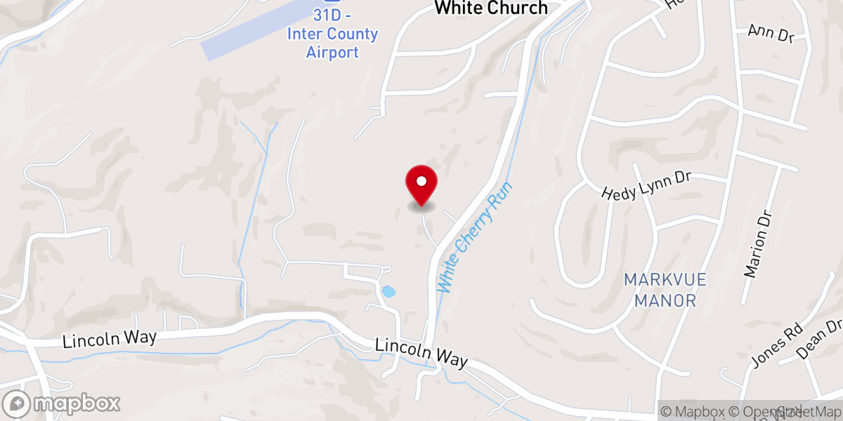 Map showing location of Five Pines Barn