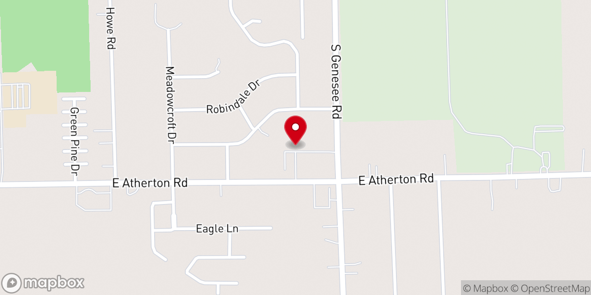 Map showing location of Judson Baptist Church