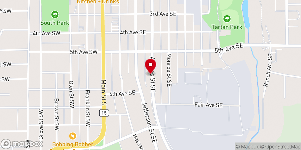 Map showing location of Apostolic Lighthouse Church