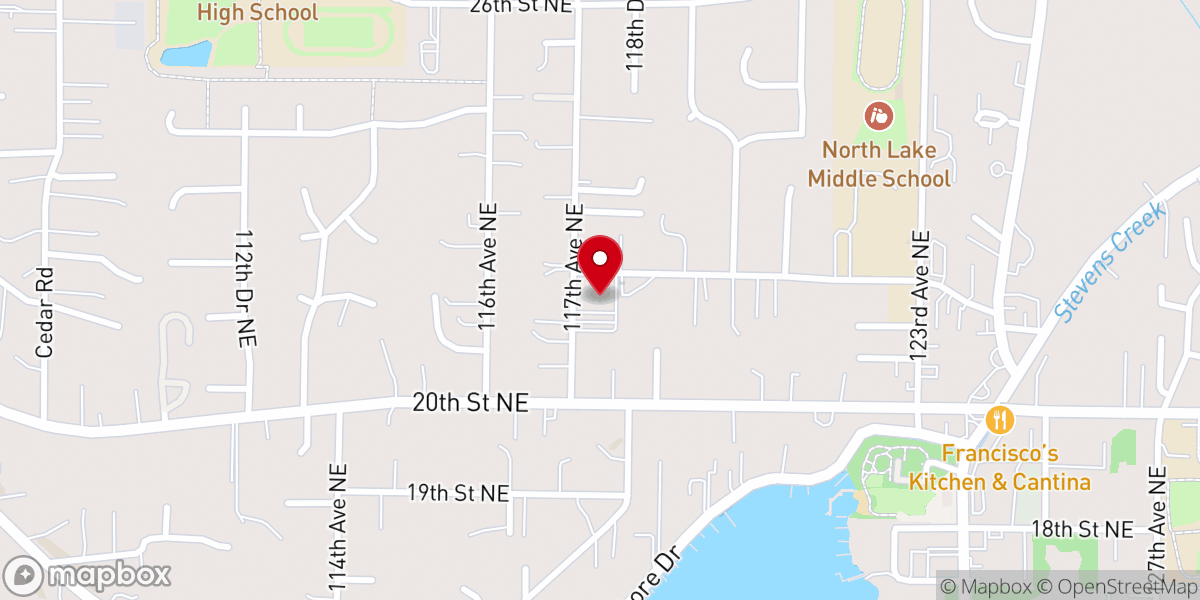 Map showing location of Ebenezer Lutheran Church