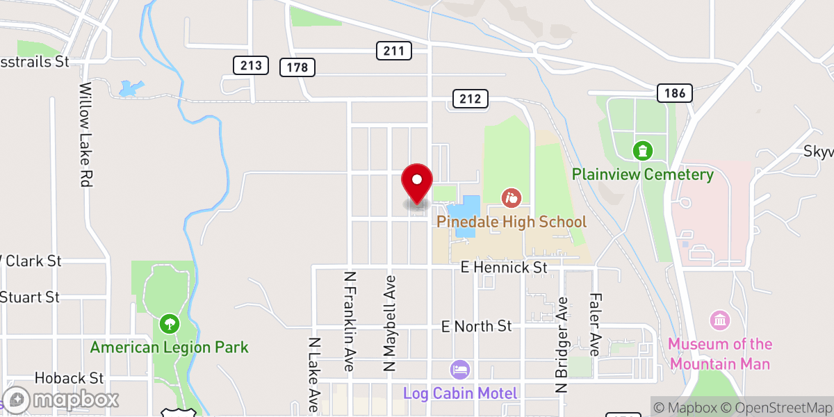 Map showing location of Our Saviours Lutheran Church