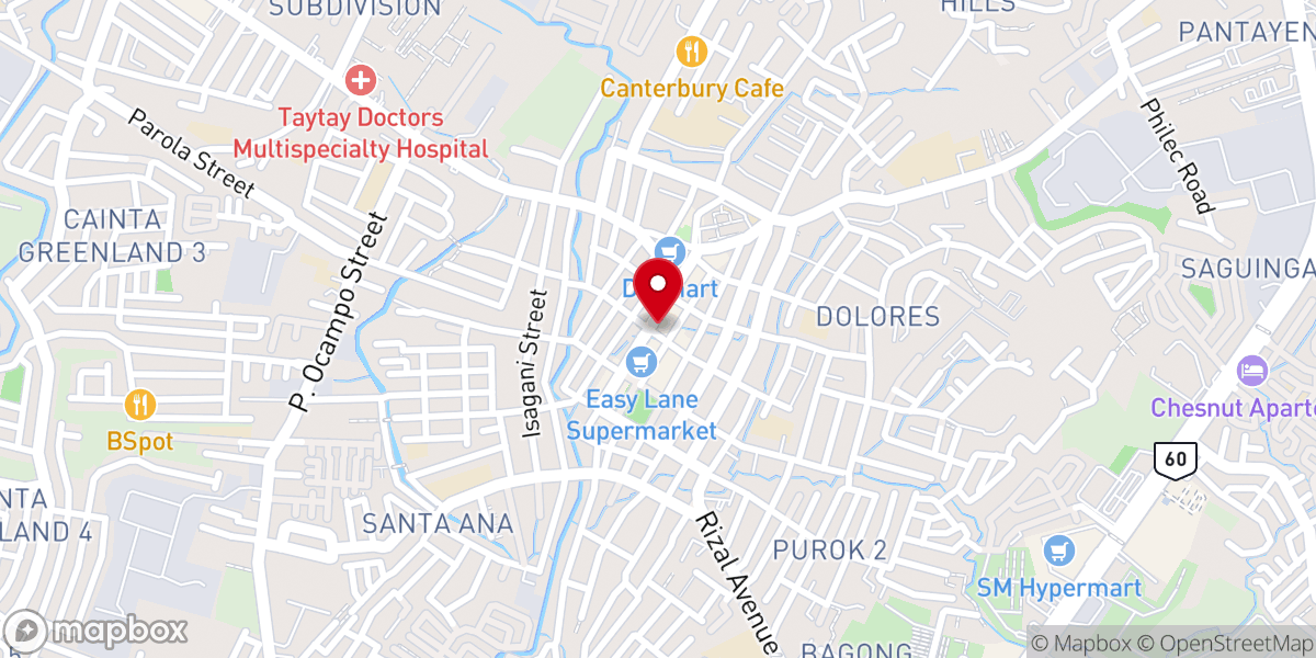 Map showing location of Dolores Chapel