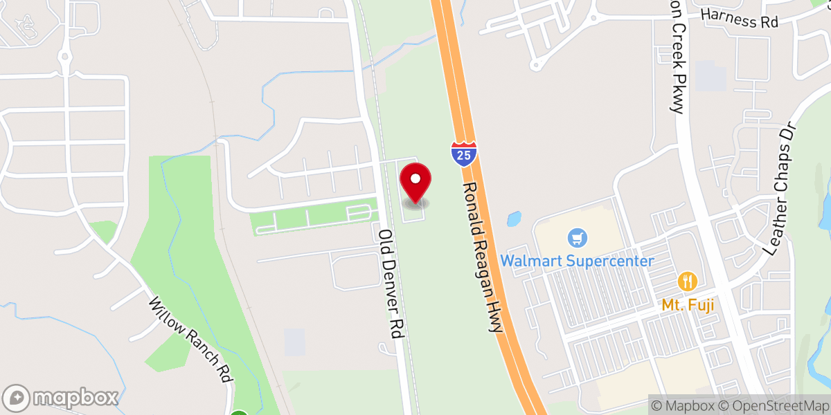 Map showing location of Woodmen Valley Chapel - Monument Campus