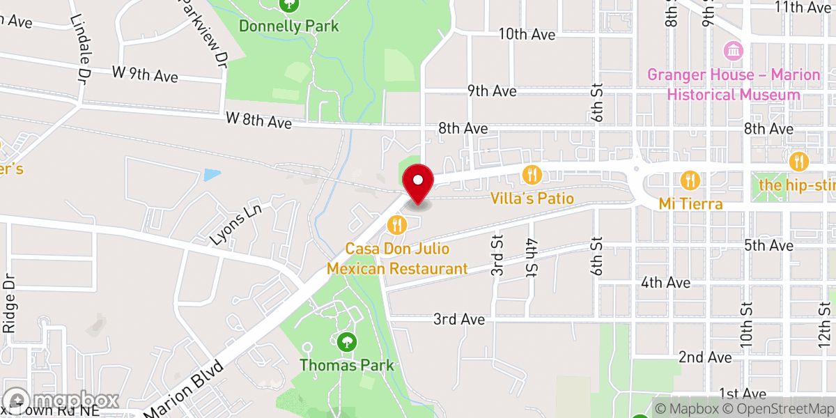 Map showing location of Grace Street Church