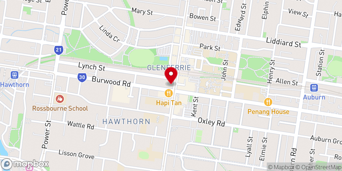 Map showing location of Immaculate Conception Church Hawthorn