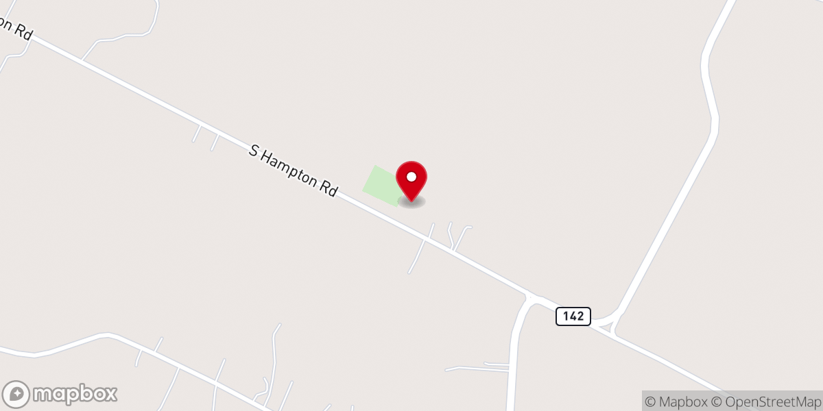 Map showing location of South Hampton Church