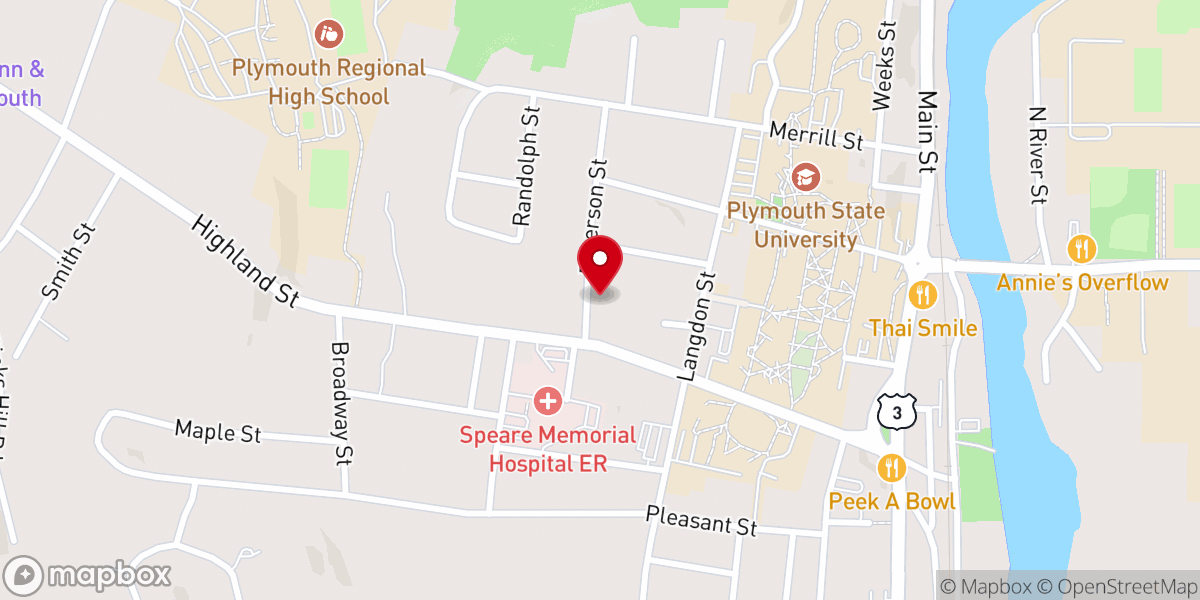 Map showing location of Christian Science Society