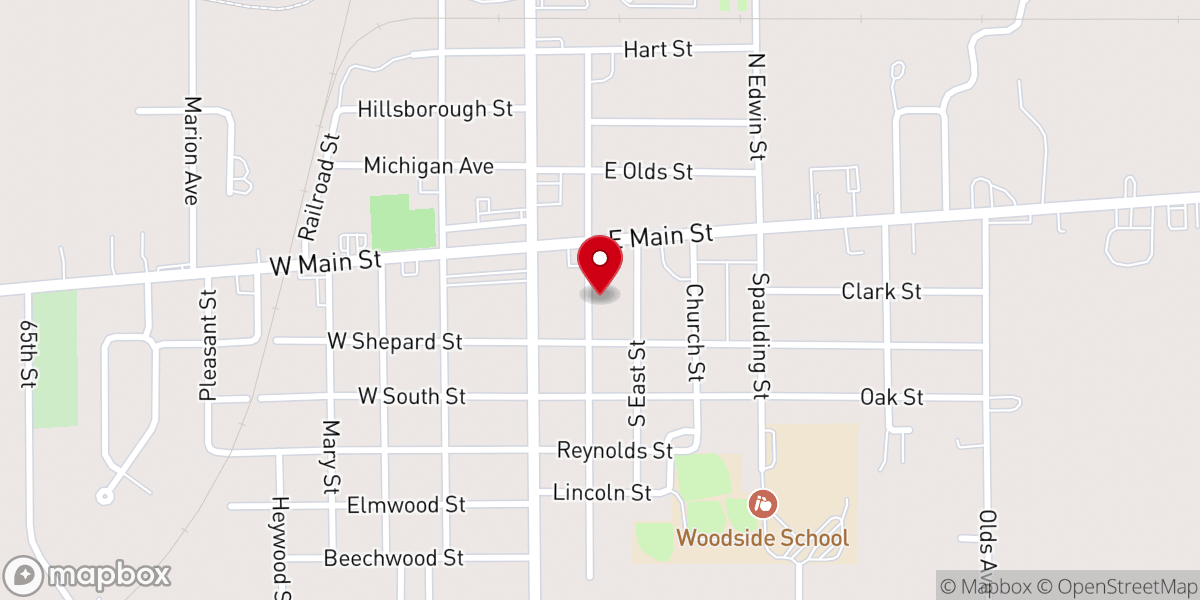 Map showing location of Calvary Pentecostal Church
