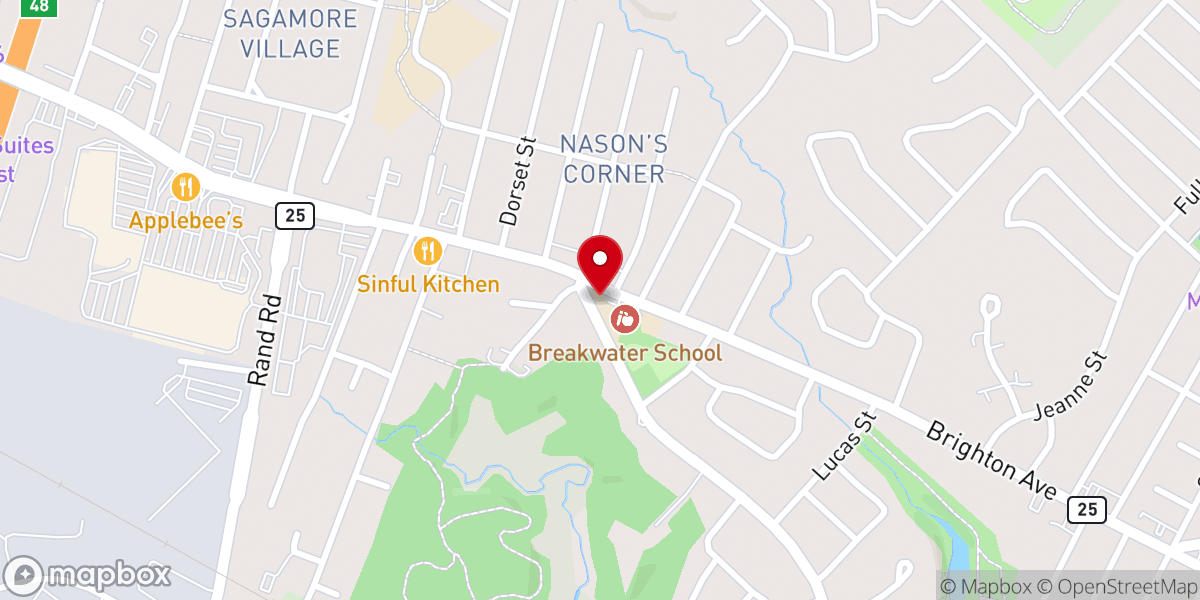 Map showing location of Coastal Community Church