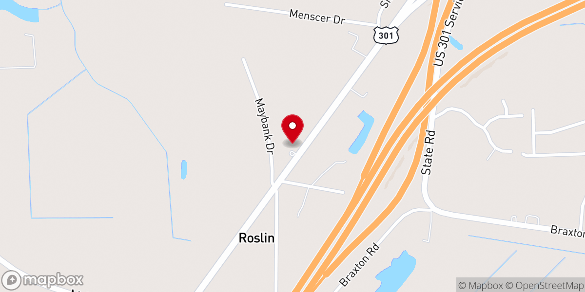 Map showing location of Mars Hill Presbyterian Church, USA