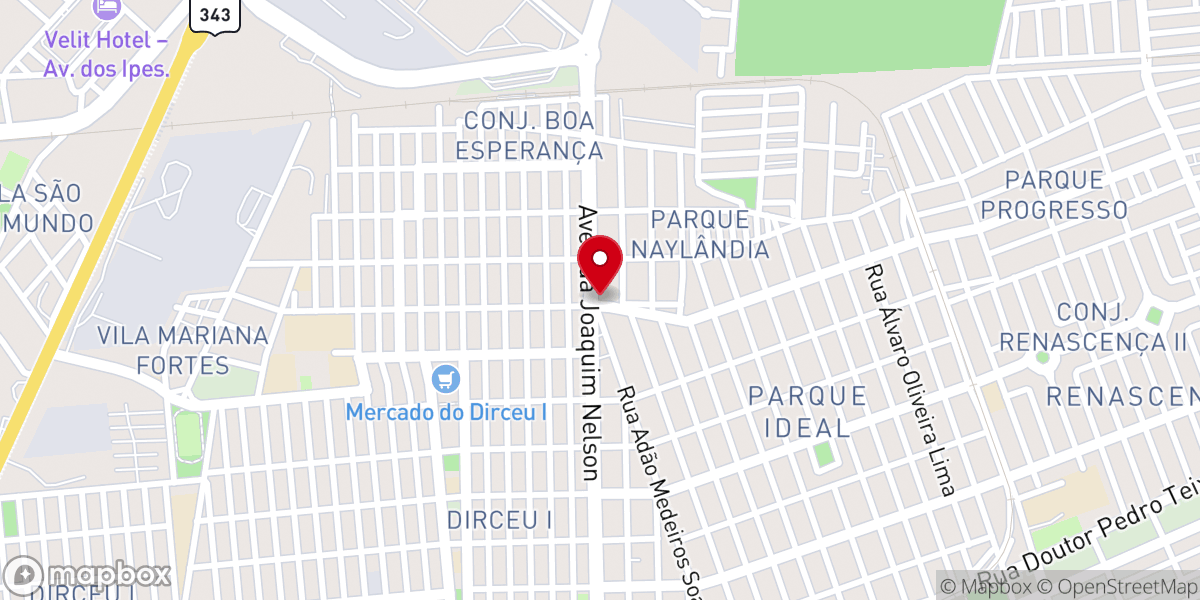 Map showing location of Igreja Batista Boa Esperança