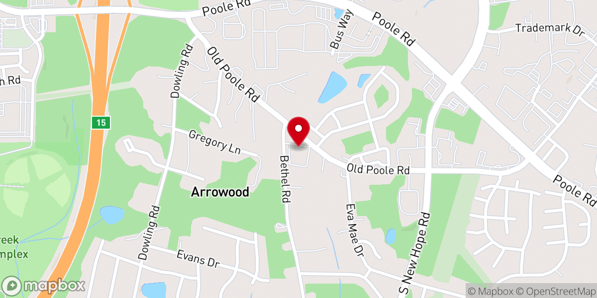 Map showing location of Deeper Life Bible Church