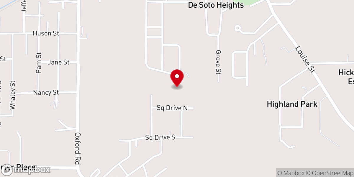 Map showing location of Shady Grove United Methodist Church