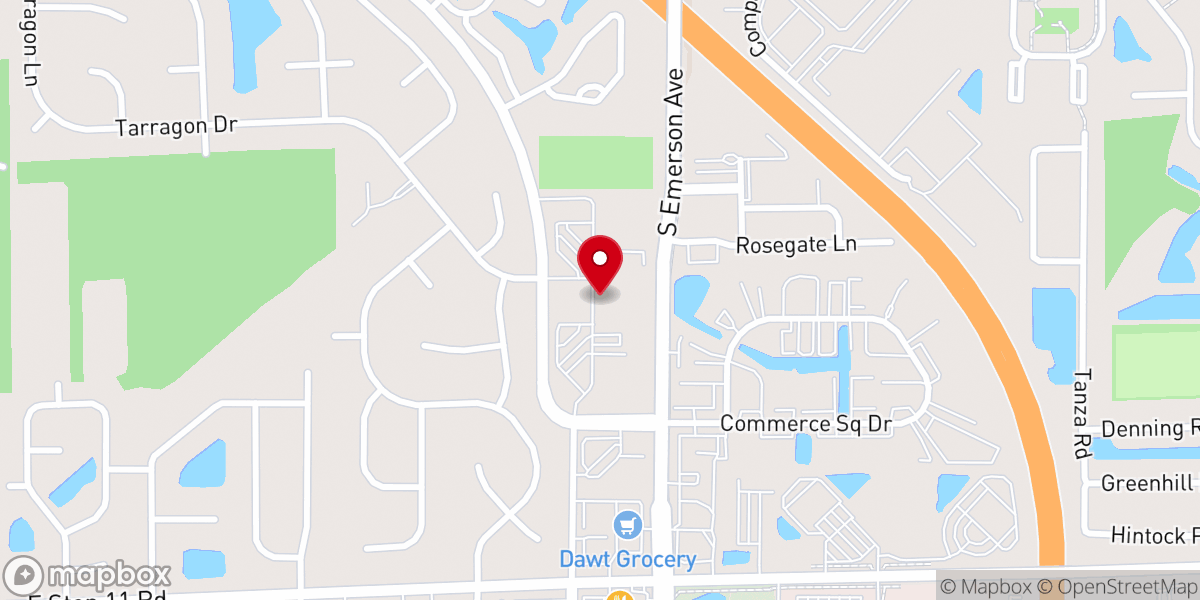 Map showing location of Southport Presbyterian Church