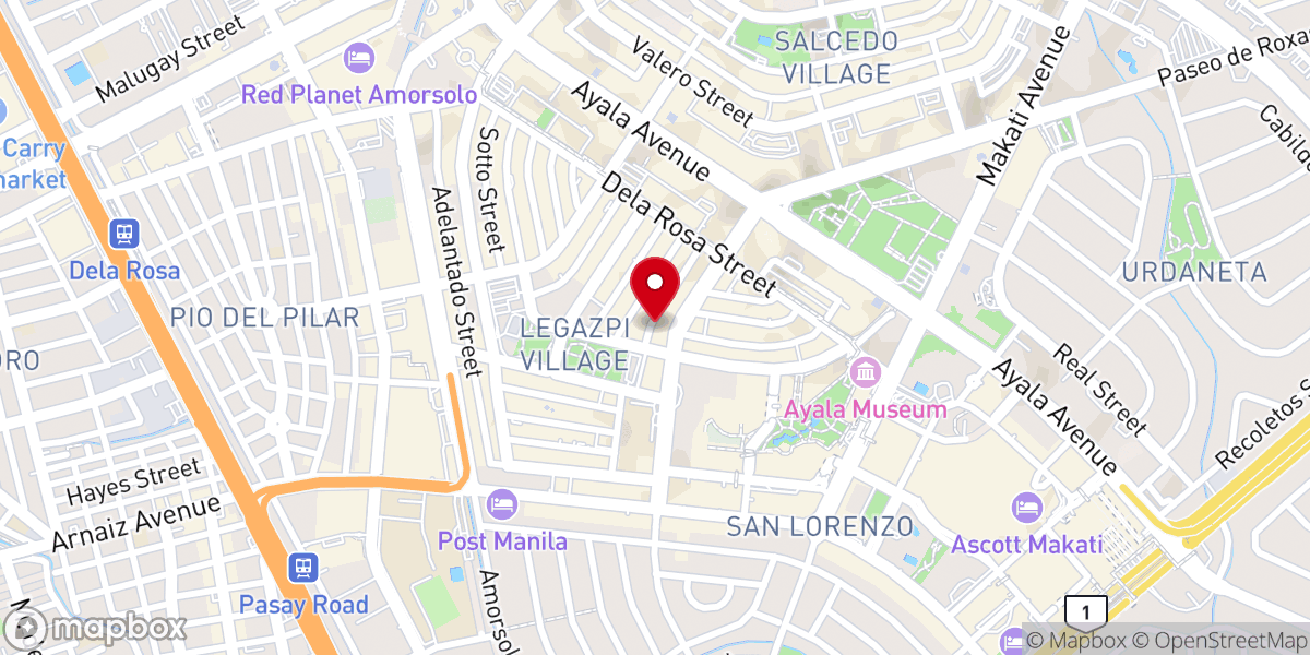Map showing location of Cornerstone Reformed Church Makati
