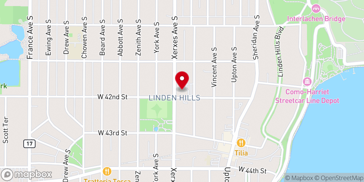 Map showing location of Christian Science Church