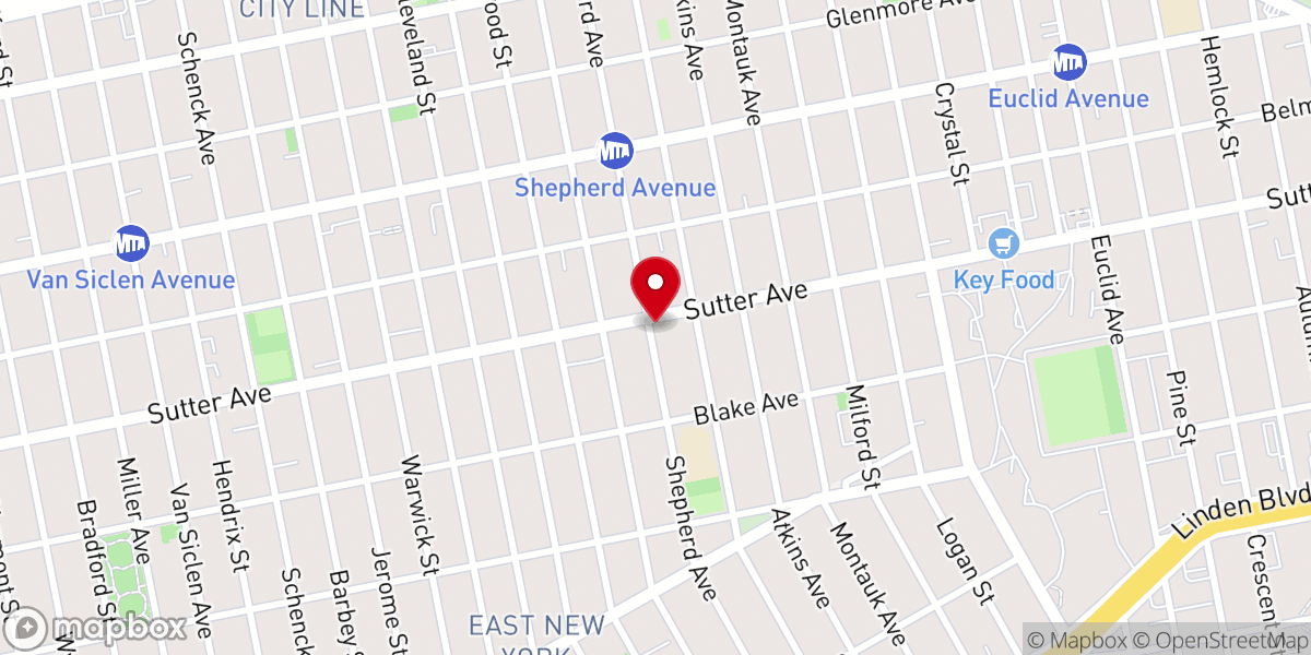 Map showing location of Second St. Paul Church of Christ