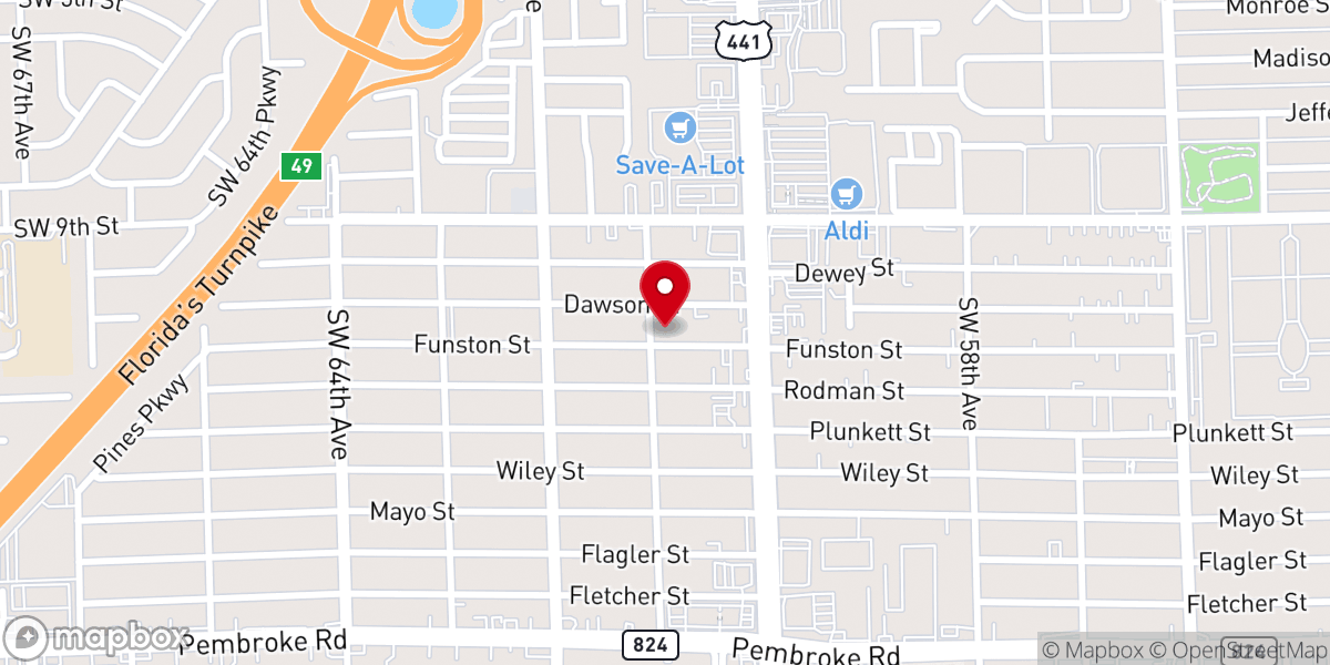 Map showing location of Holy Nation Church