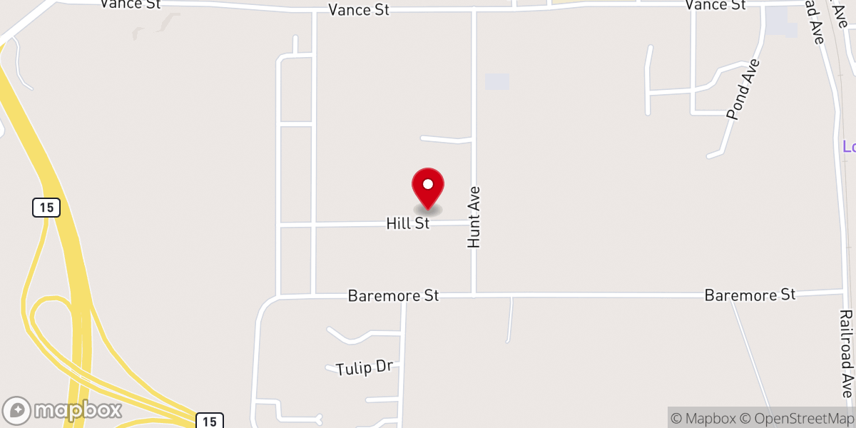 Map showing location of Holy Ghost Temple