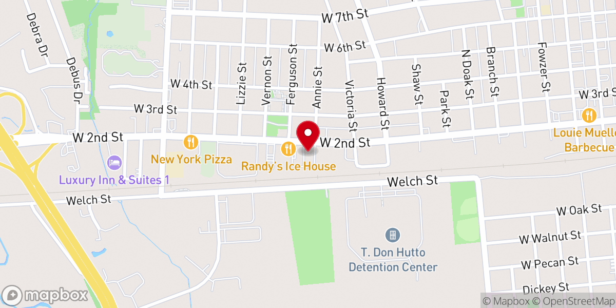 Map showing location of Iglesia Pentecostal Sinai